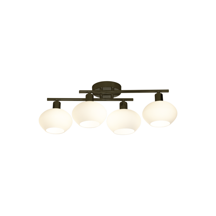 Elba taklampe 4 lys IP44/IP23-Taklamper-Aneta Lighting-Svart/Hvit-16301-15-Lightup.no