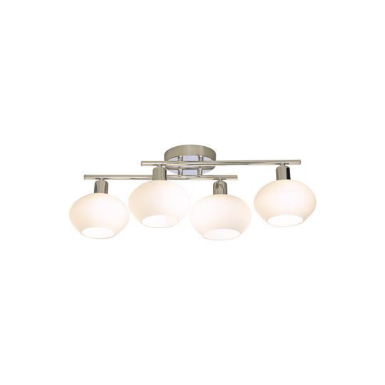 Elba taklampe 4 lys IP44/IP23-Taklamper-Aneta Lighting-Svart/Hvit-16301-15-Lightup.no