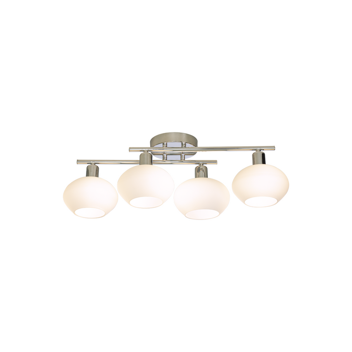 Elba taklampe 4 lys IP44/IP23-Taklamper-Aneta Lighting-Krom/Hvit-An-16301-20-Lightup.no