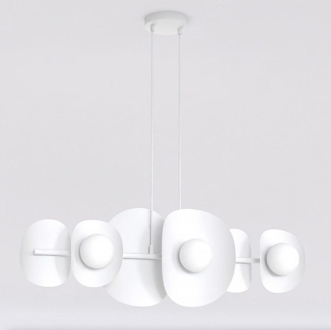 Elementi takpendel 6-lys-Takpendler-Emibig-Hvit-1492/6-Lightup.no