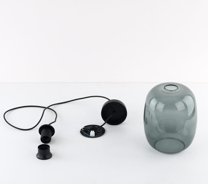 Elio takpendel 20 cm-Takpendler-TK Lighting-Røykfarget-TK-5971-Lightup.no