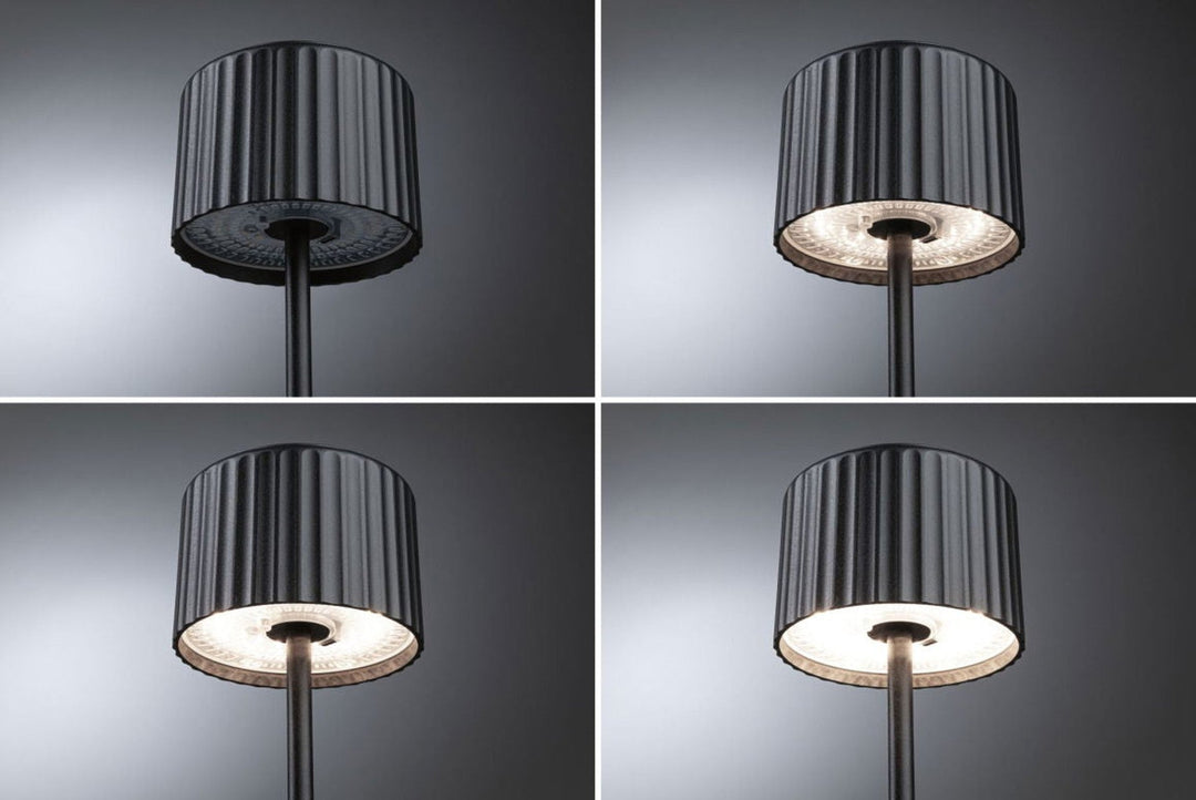 Else bordlampe oppladbar via USB eller solcelle 2700 Kelvin IP44-Bordlamper-Paulmann-Svart-Pl-94878-Lightup.no