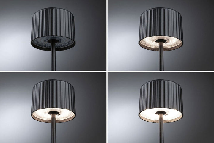 Else bordlampe oppladbar via USB eller solcelle 2700 Kelvin IP44-Bordlamper-Paulmann-Svart-Pl-94878-Lightup.no