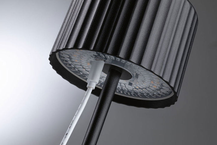 Else bordlampe oppladbar via USB eller solcelle 2700 Kelvin IP44-Bordlamper-Paulmann-Svart-Pl-94878-Lightup.no