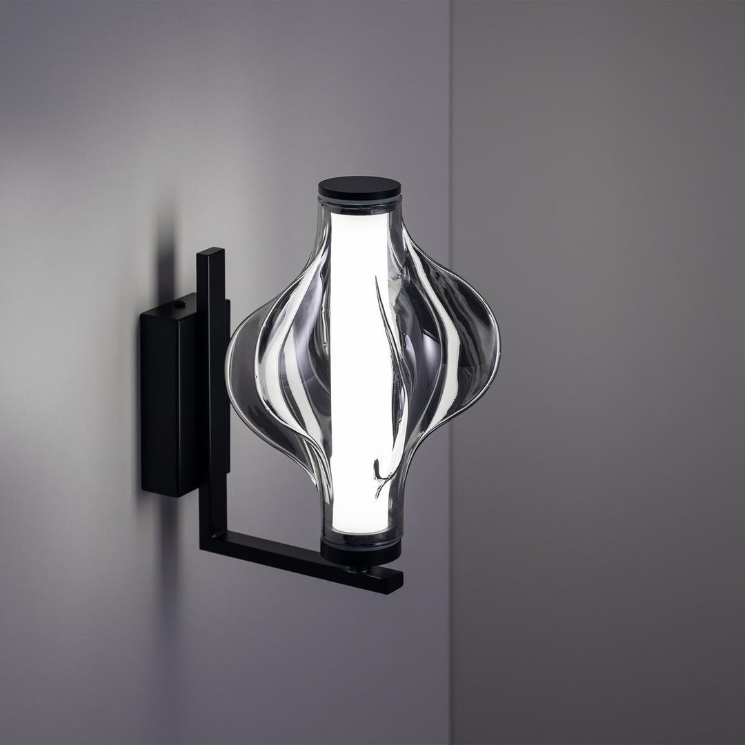 Elva vegglampe 8W 3000 Kelvin-Vegglamper-TK Lighting-Messing / Amber-TK-18218-Lightup.no