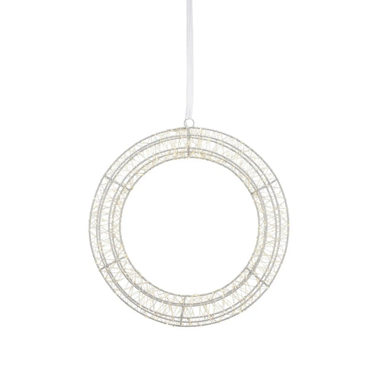 Elyra dekorasjons krans 35 cm - 3 step dim-Julebelysning dekor og pynt-Marksløjd-Hvit-Mrk-706489-Lightup.no