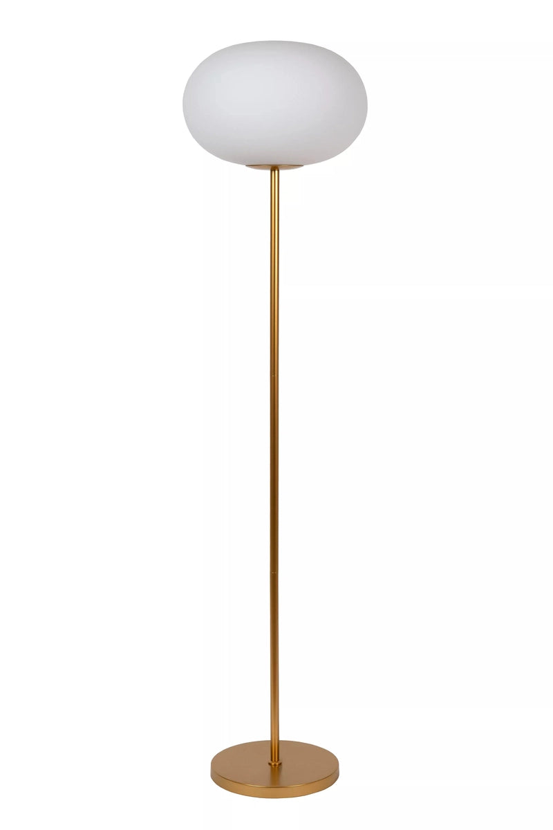 Elysee gulvlampe - Opal/Gullfarget-Gulvlamper-Lucide-LC21730/01/61-Lightup.no