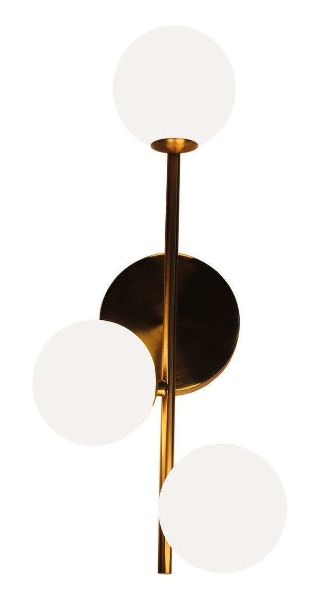 Emrik vegg/tak lampe - Messingfarget/Opal-Taklamper-NorDesign-Messing / Opal-63100306-Lightup.no