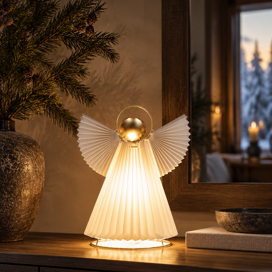 Engel 26 cm-Julebelysning dekor og pynt-Konstsmide-Hvit-1809-202-Lightup.no