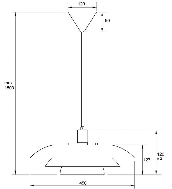 Epsilon takpendel 45 cm-Takpendler-Aneta Lighting-Grønn-15108-12-Lightup.no