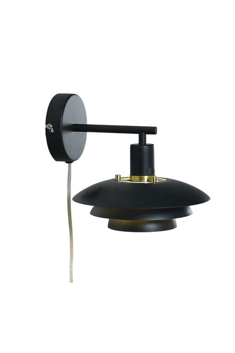 Epsilon vegglampe-Vegglamper-Aneta Lighting-Svart-20018-15-Lightup.no