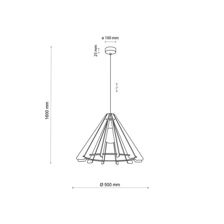 Eris takpendel 50 cm-Takpendler-TK Lighting-Natur-TK-6586-Lightup.no