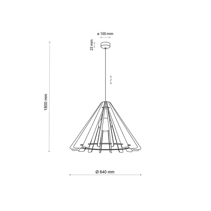 Eris takpendel 65 cm-Takpendler-TK Lighting-Natur-TK-6611-Lightup.no
