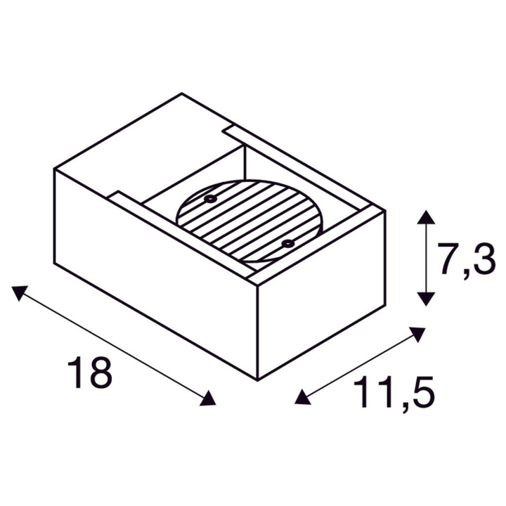 Eskina frame vegglampe utendørs 15W 3000/4000 Kelvin IP65 - dimbar-Utebelysning vegg opp og ned-Slv-Antrasitt-slv-1004747-Lightup.no