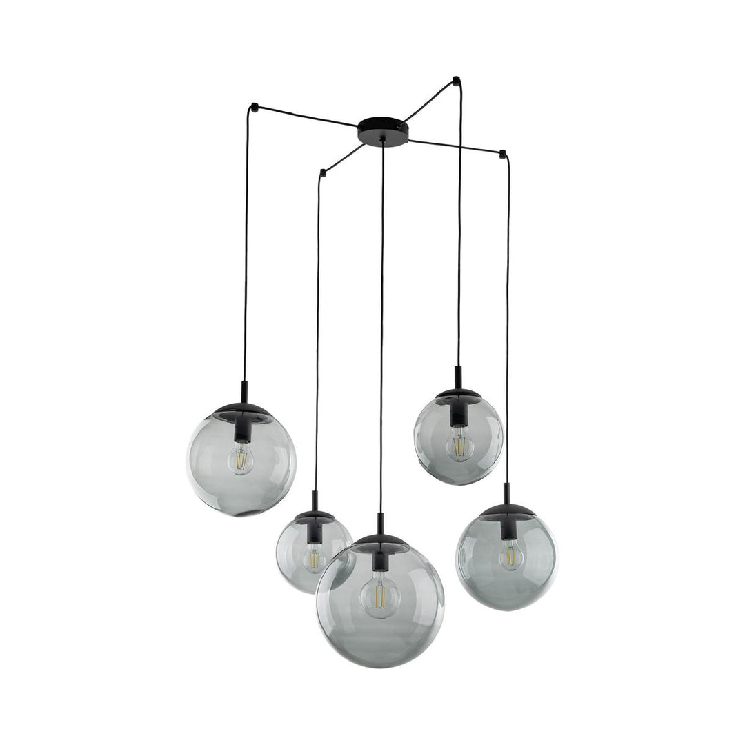 Esme takpendel 5-lys-Takpendler-TK Lighting-Røykfarget-TK-5382-Lightup.no