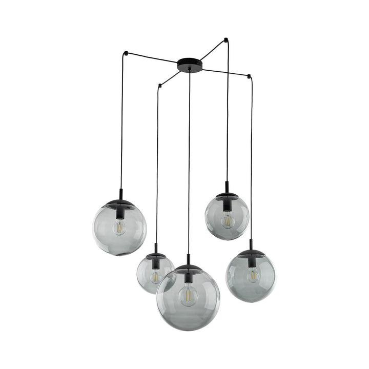 Esme takpendel 5-lys-Takpendler-TK Lighting-Røykfarget-TK-5382-Lightup.no