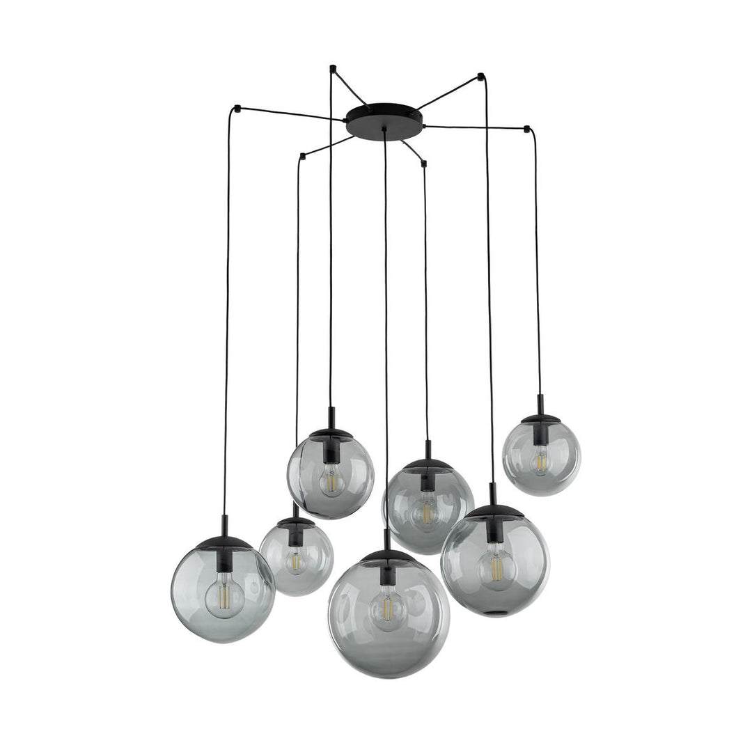 Esme takpendel 7-lys-Takpendler-TK Lighting-Røykfarget-TK-5385-Lightup.no