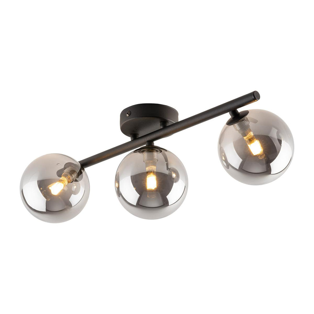 Estera taklampe 3-lys-Taklamper-TK Lighting-Røykfarget-TK-6855-Lightup.no