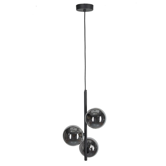 Estera takpendel 3-lys-Takpendler-TK Lighting-Røykfarget-TK-5767-Lightup.no