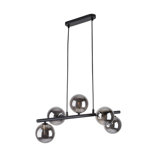 Estera takpendel 5-lys-Takpendler-TK Lighting-Røykfarget-TK-6707-Lightup.no