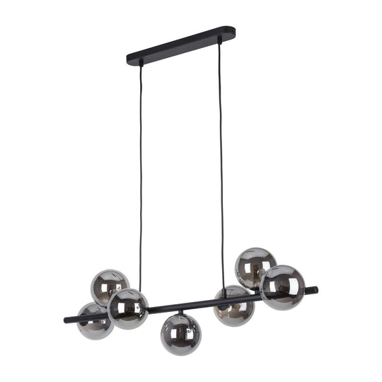 Estera takpendel 7-lys-Takpendler-TK Lighting-Røykfarget-TK-5666-Lightup.no