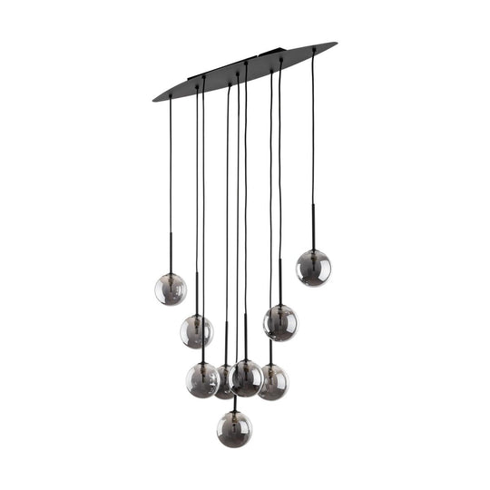 Estera takpendel 7-lys-Takpendler-TK Lighting-Røykfarget-TK-6148-Lightup.no