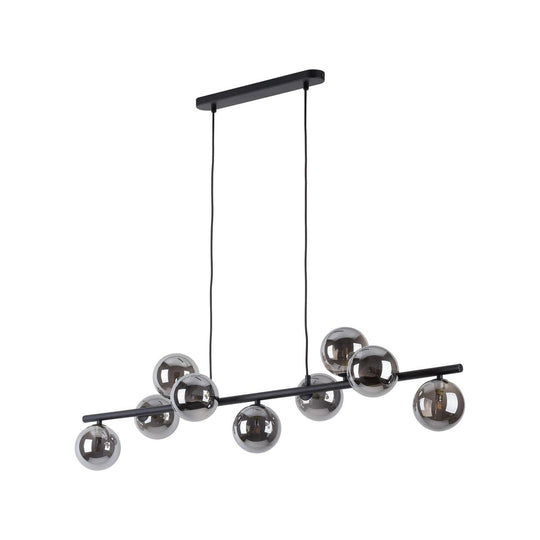 Estera takpendel 9-lys-Takpendler-TK Lighting-Røykfarget-TK-5667-Lightup.no