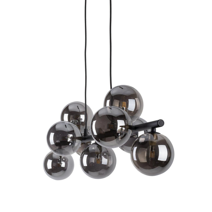 Estera takpendel 9-lys-Takpendler-TK Lighting-Røykfarget-TK-5667-Lightup.no