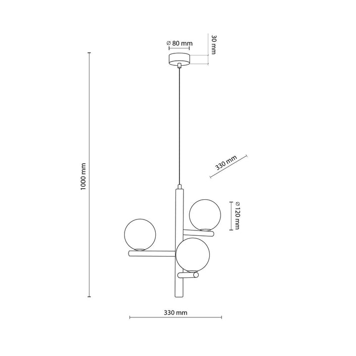 Estera wood takpendel 3-lys-Takpendler-TK Lighting-Natur / Opal-TK-6799-Lightup.no