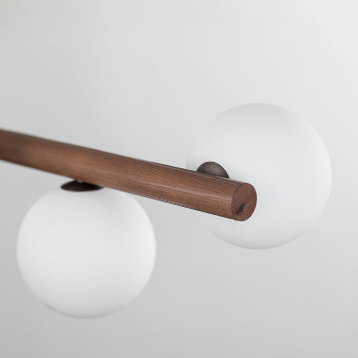 Estera wood takpendel 7-lys-Takpendler-TK Lighting-Natur / Opal-TK-5905-Lightup.no