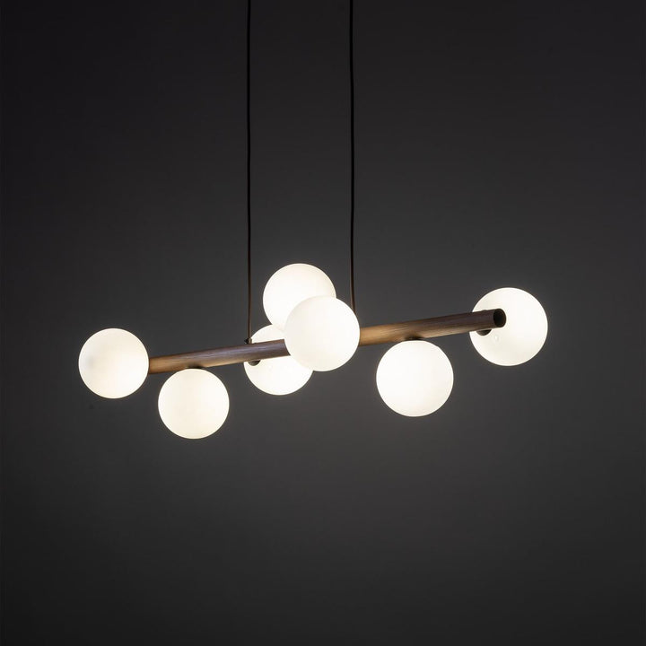 Estera wood takpendel 7-lys-Takpendler-TK Lighting-Natur / Opal-TK-5905-Lightup.no