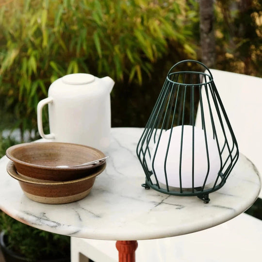 Evesham utendørs lanterne oppladbar liten-Utebelysning Hagebelysning-Dyberg Larsen-Svart-DL-9319-Lightup.no