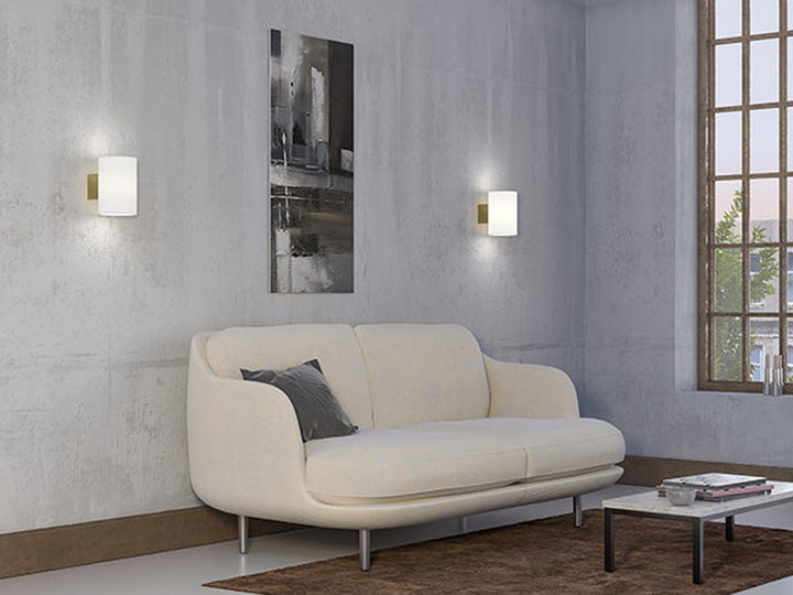 Evoke vegglampe large IP44-Vegglamper-Herstal-Opal / Antrasitt-HB5621054389-Lightup.no