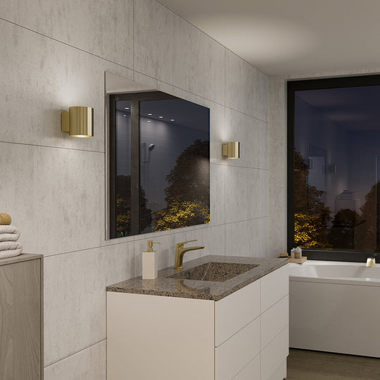 Evoke vegglampe small IP44-Vegglamper-Herstal-Opal / Antrasitt-HB5620054389-Lightup.no