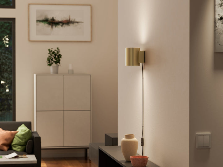 Evoke vegglampe small IP44-Vegglamper-Herstal-Opal / Antrasitt-HB5620054389-Lightup.no