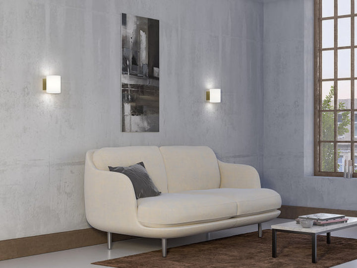 Evoke vegglampe small IP44-Vegglamper-Herstal-Opal / Antrasitt-HB5620054389-Lightup.no