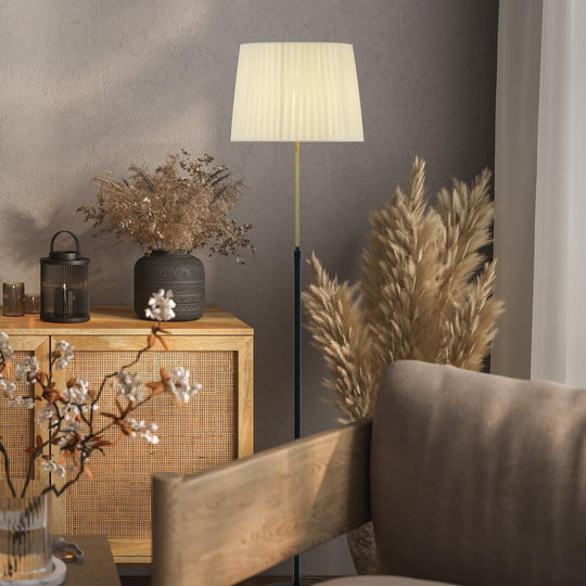 Ezai gulvlampe justerbar 125-165 cm-Gulvlamper-Aneta Lighting-Svart / Messing-29041-15-02-Lightup.no