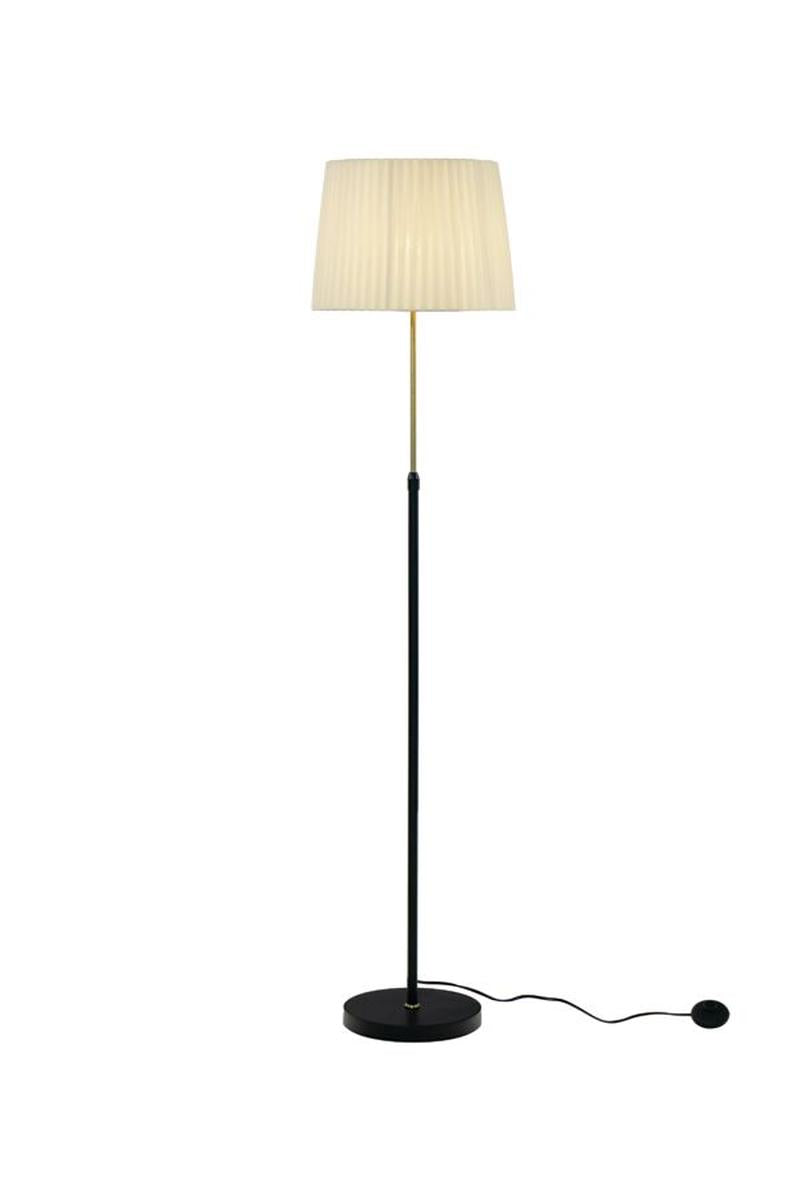 Ezai gulvlampe justerbar 125-165 cm-Gulvlamper-Aneta Lighting-Svart / Messing-29041-15-02-Lightup.no