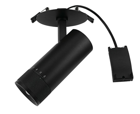 Ezra Zoom Recessed takspot 15W 2700/3000 Kelvin 21-60 grader lysspredning - Dimbar-Downlight 230V-NorDesign-Svart-168152215-Lightup.no