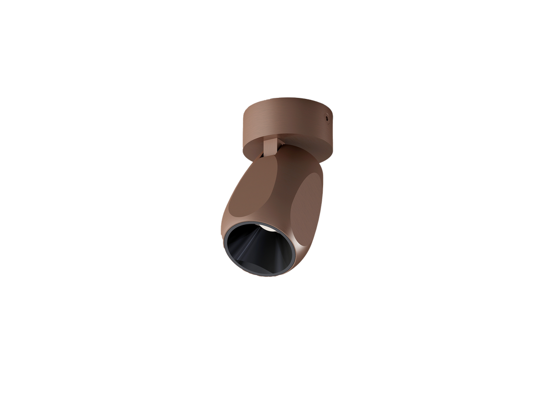 Facet W70 takspot 8W LED 2700 Kelvin CRI 90 - Dimbar-Downlight 230V-Antidark-Dark Coffee-2-208-01-24-Lightup.no