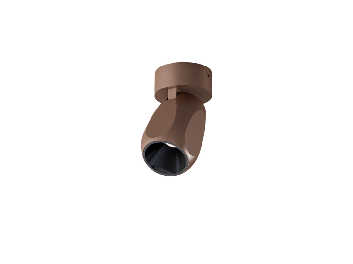 Facet W70 takspot 8W LED 2700 Kelvin CRI 90 - Dimbar-Downlight 230V-Antidark-Dark Coffee-2-208-01-24-Lightup.no