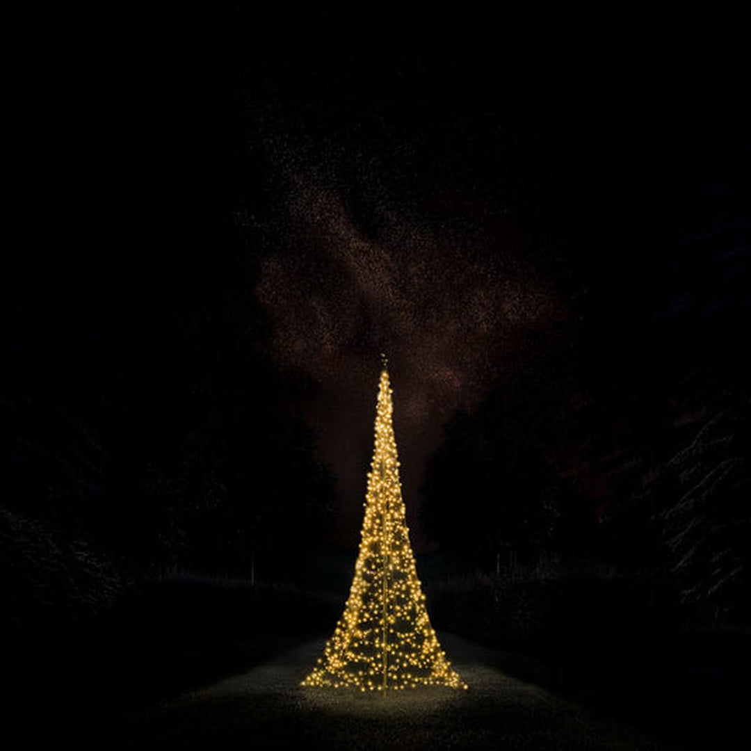 Fairybell 4 meter med stang 1536 LED-Lys - Premium-Julebelysning juletrelys ute-Fairybell-Varm hvit / Flerfarget-FA041536L-Lightup.no
