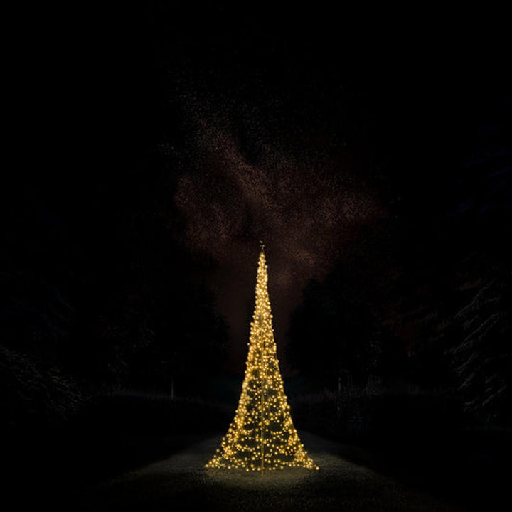 Fairybell 4 meter med stang 1536 LED-Lys - Premium-Julebelysning juletrelys ute-Fairybell-Varm hvit / Flerfarget-FA041536L-Lightup.no
