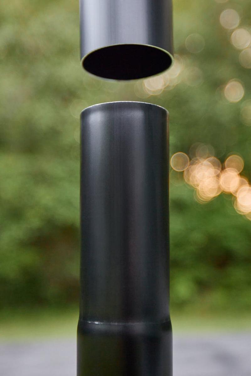 Fairybell delbar flaggstang 8 meter-Julebelysning juletrelys ute-Fairybell-Svart-FA-P-800-Lightup.no