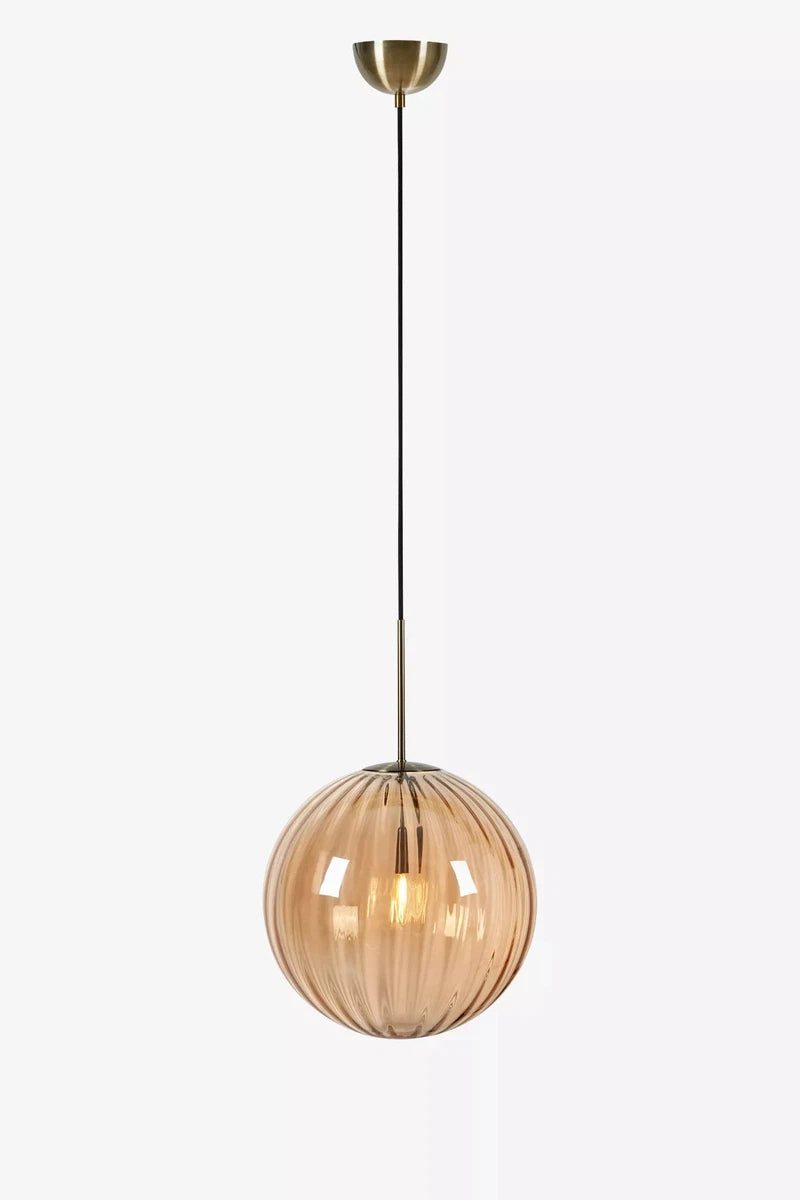 Fengari takpendel-Takpendler-Marksløjd-Amberfarget/antik messing-Mrk-108763-Lightup.no