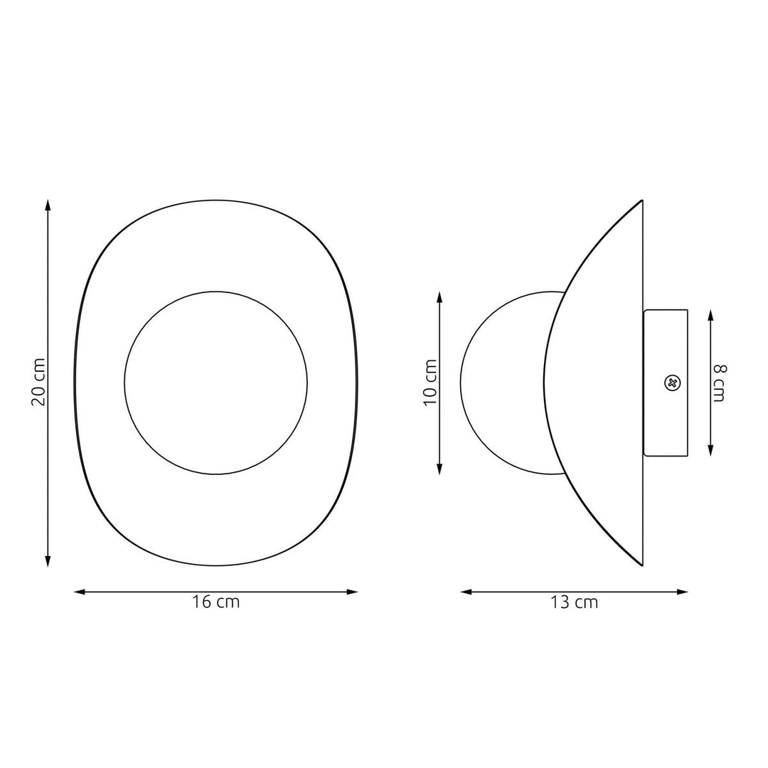 Fiero M K1 vegglampe-Vegglamper-Emibig-Svart-1585/K1-Lightup.no