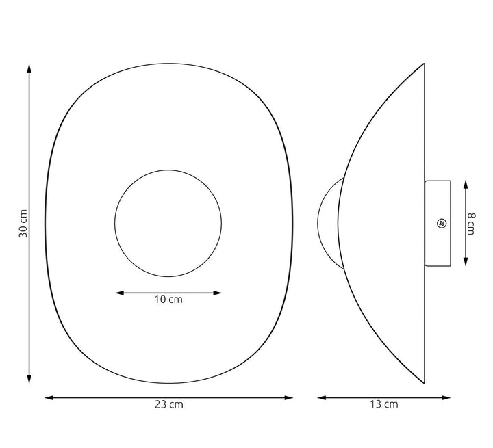 Fiero XL K1 vegglampe-Vegglamper-Emibig-Mokka-1525/K1-Lightup.no