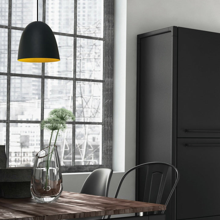 Fiola takpendel 30 cm-Takpendler-NorDesign-Svart / Gullfarget-101303005-Lightup.no