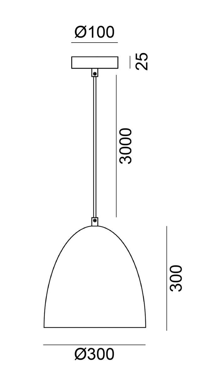 Fiola takpendel 30 cm-Takpendler-NorDesign-Svart / Gullfarget-101303005-Lightup.no