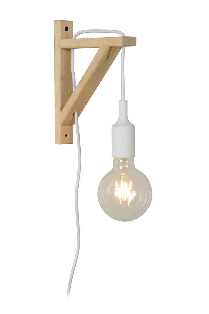 Fix vegglampe-Vegglamper-Lucide-Natur / hvit-LC08208/01/31-Lightup.no